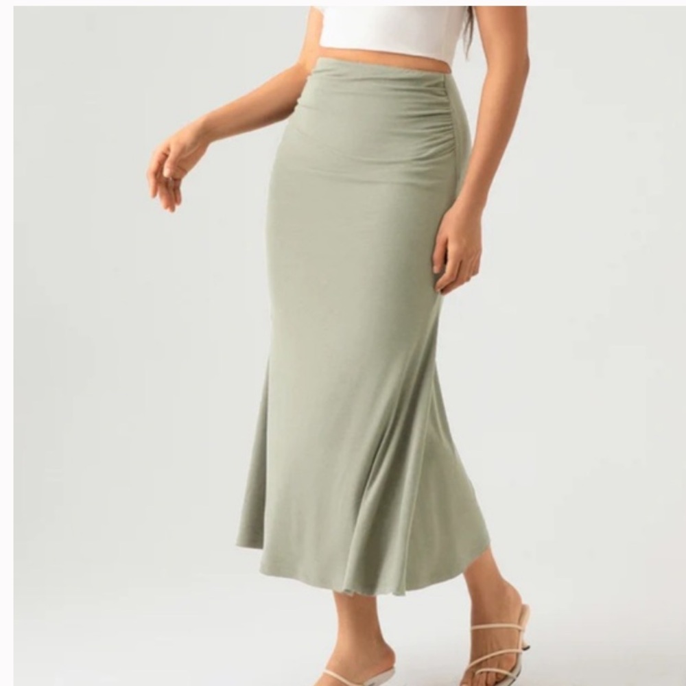 OGL Move Light Green Maxi Mermaid Skirt * NEW